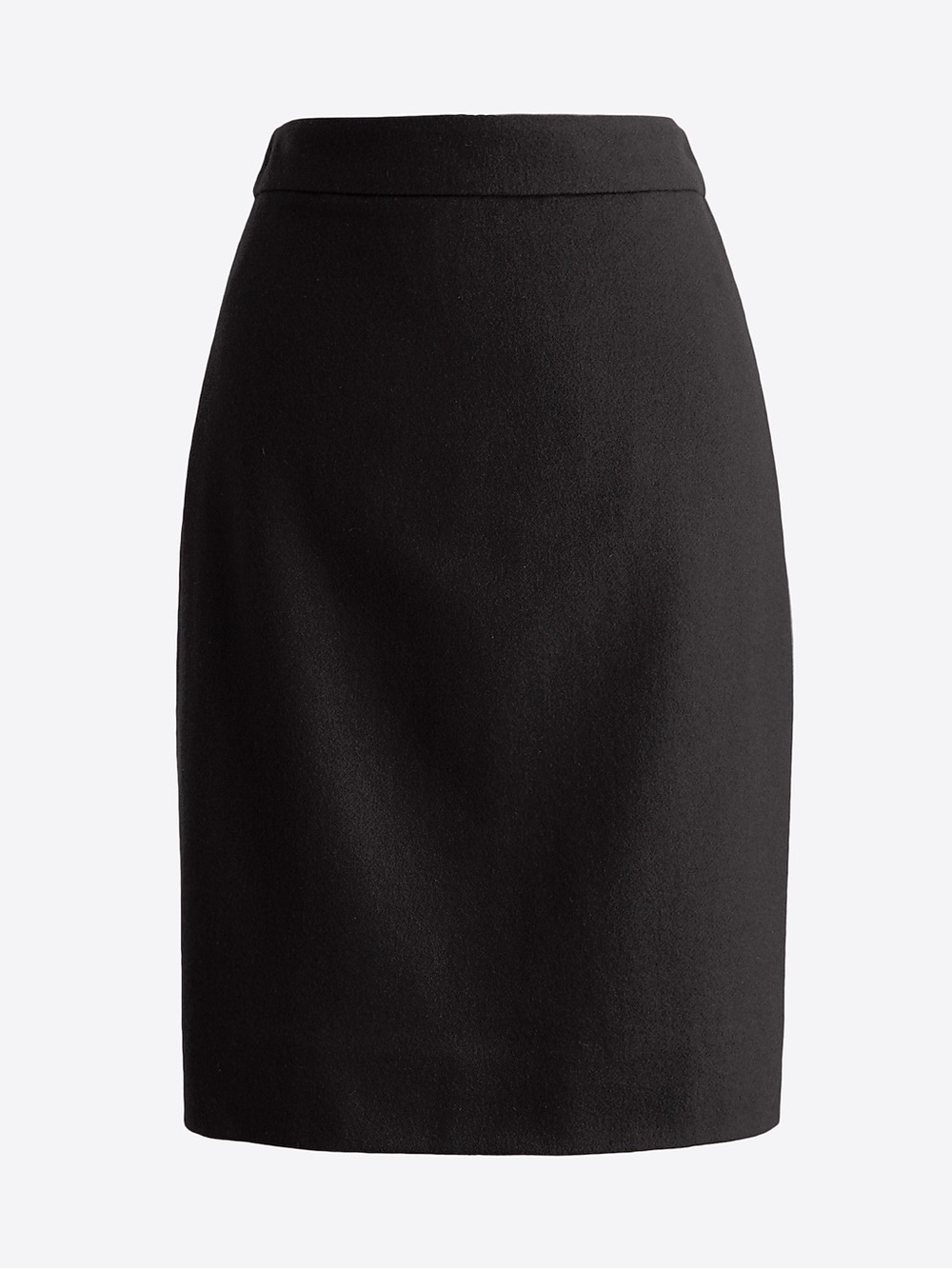 J.Crew Size 12 Black 100% Wool Lined Pencil Skirt Career 24.5”
